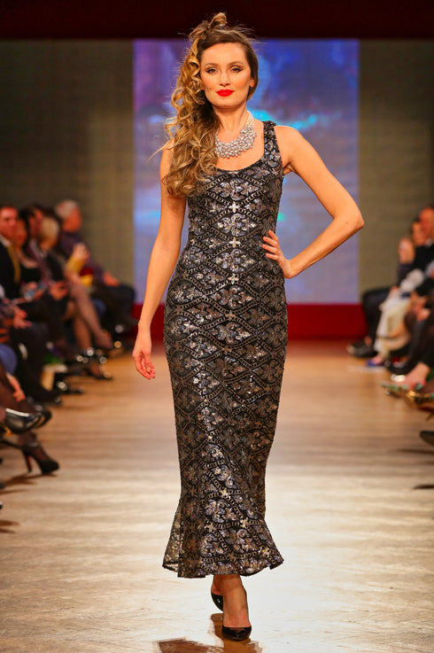 Rochie tull paietat T-56